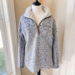 True Grit The Original Frosty Tipped Pullover Jacket Blue XS